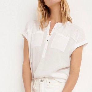 New Lucky Brand Sz Small Short Sleeve Henley